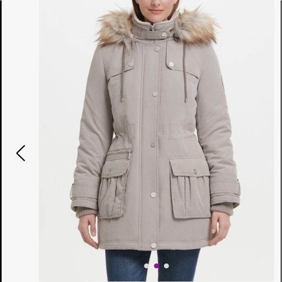 Dkny Jackets & Blazers - NWT,DKNY faux fur hood parka thi